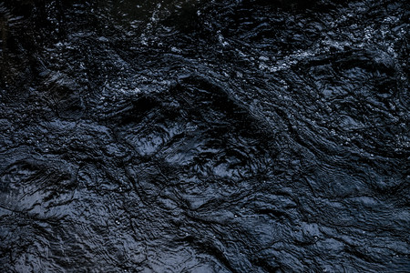 Abstract dark blue Waterfall wave water background textureの写真素材