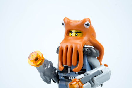 chiang mai, THAILAND - MAY 27, 2018: Lego mini figure toy, a privately held company based in Billund, Denmark.のeditorial素材