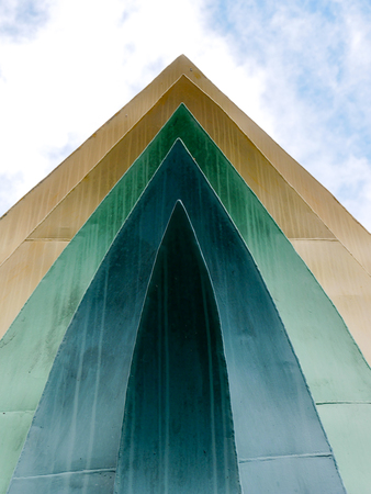 Abstract background architecture lines. modern architecture detailの写真素材