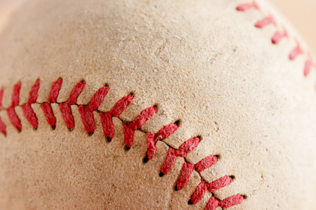 Sports Equipment old Baseball background textureの写真素材