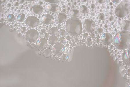 white foam texture abstract background closeup