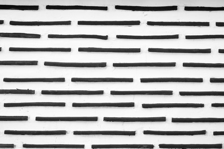 black and white Grunge brick wall background texturesの写真素材