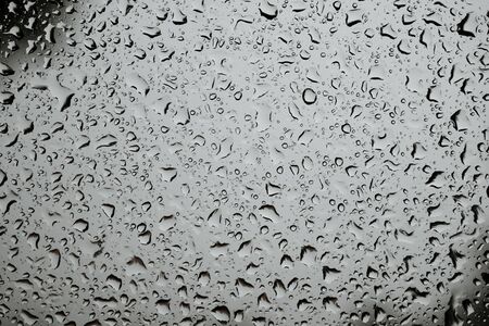 texture background drops of rain on glass