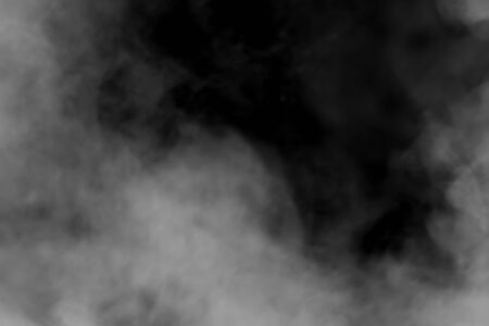 abstract background smoke curves and wave on black backgroundの写真素材