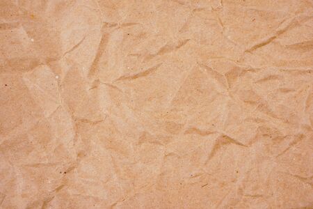 background old brown crumpled paper texture