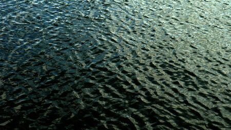 Abstract dark blue Waterfall wave water background texture