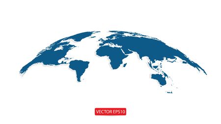 Globe world Map. Vector illustrationのイラスト素材