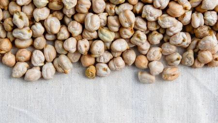 chickpeas organic legumes of fresh make a healthy vegetarian mealの写真素材