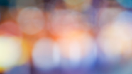 background of blurred lights at street road nightの写真素材