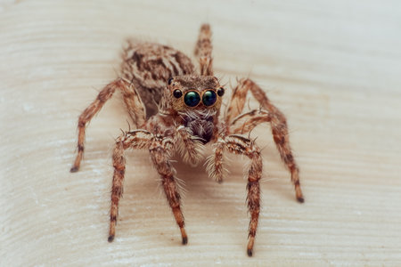 macro Close up of jump spiderの写真素材