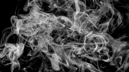 abstract background smoke curves and wave reggae colors green, yellow, red colored in flag of reggae musicの写真素材