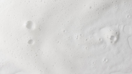 Abstract background white soapy foam texture. Shampoo foam with bubbles