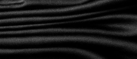 black fabric cloth background textureの写真素材
