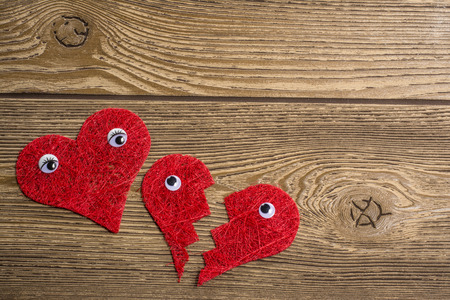 Red heartsの写真素材