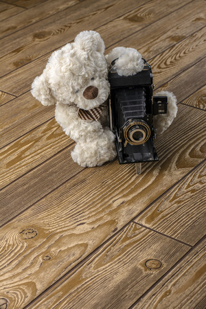 Plush teddy bearの写真素材