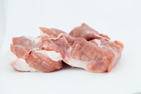 Pork on floor white color の写真素材