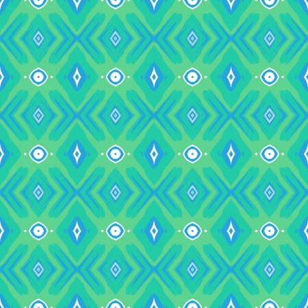 Pattern with geometric forms in mint greenのイラスト素材