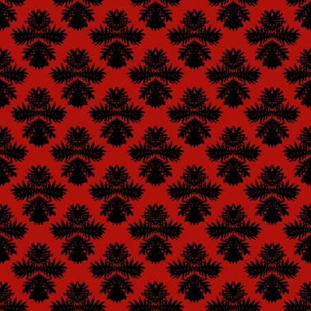 Pattern with damask motifsのイラスト素材