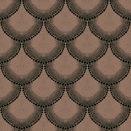 Bold dotted ornament in art deco styleのイラスト素材