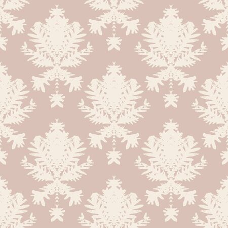 Simple, elegant block printed vector patternのイラスト素材