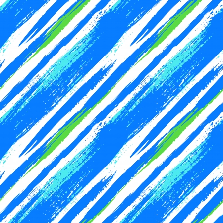 Multicolor striped pattern with diagonal brushed lines in blue. のイラスト素材