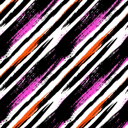 Multicolor striped pattern with diagonal brushed lines.  のイラスト素材