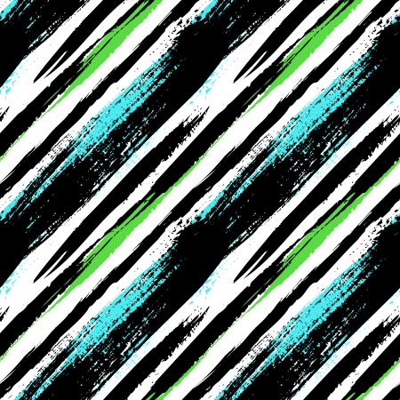 Multicolor striped pattern with diagonal brushed lines.のイラスト素材