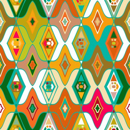 Vector seamless ethnic patternのイラスト素材