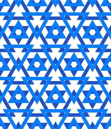 Abstract geometric vector pattern in blue color. のイラスト素材
