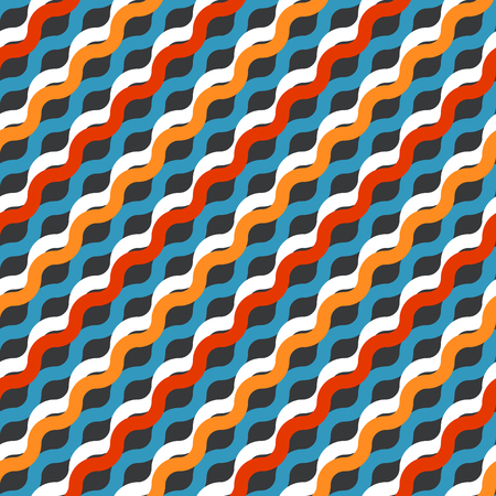 Striped modern color blocked printのイラスト素材
