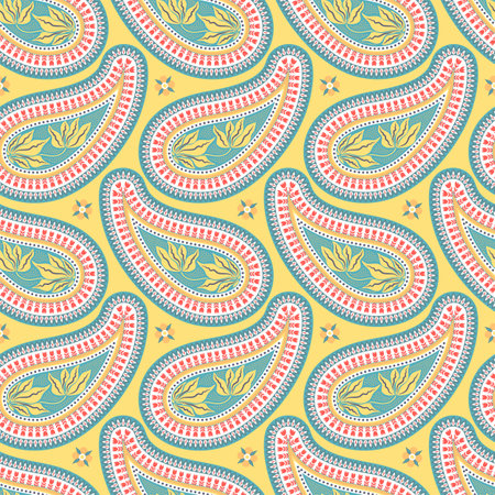 Paisley colorful gardenのイラスト素材