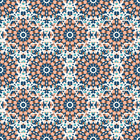 Caleidoscopic mandalas patternのイラスト素材