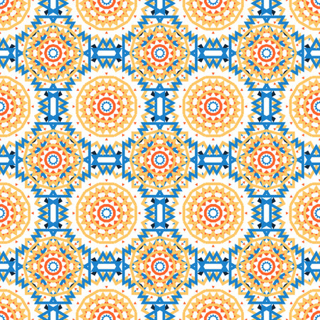 Sunshine vibes patternのイラスト素材