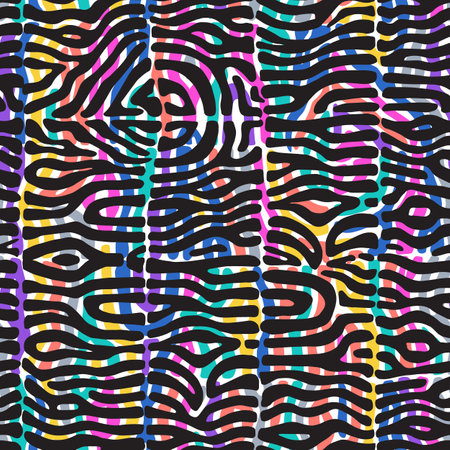 Colorful zebra printのイラスト素材