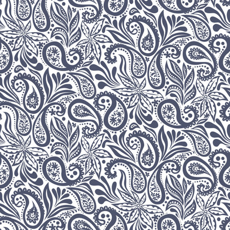 Simply paisley patternのイラスト素材