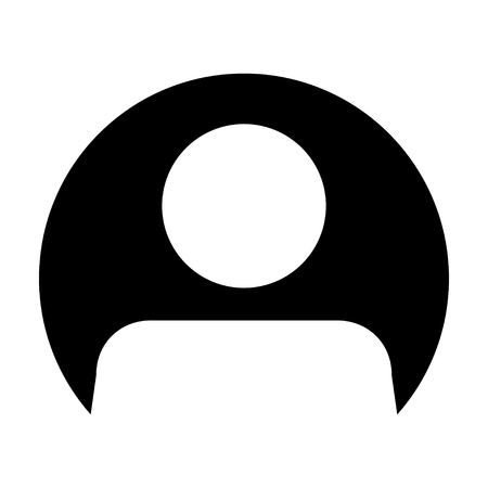 User Icon - Man, Profile, Businessman, Avatar, Person Glyph Vector illustrationのイラスト素材