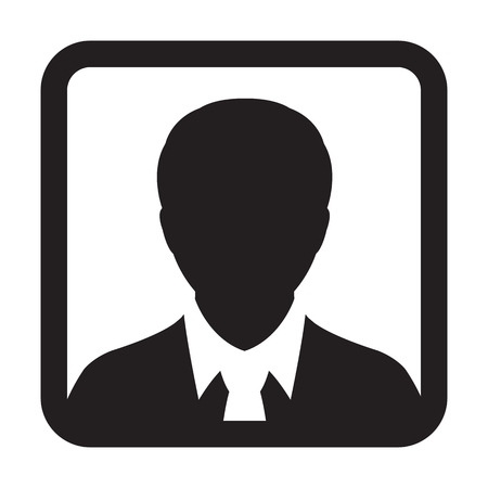 Male user icon. Avatar.のイラスト素材