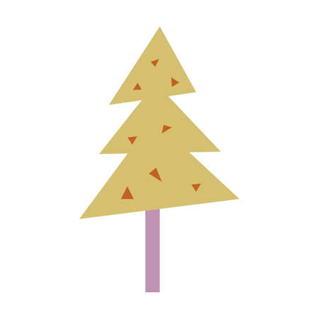 Tree icon vector symbol for nature, ecology and environment in a flat color illustrationのイラスト素材