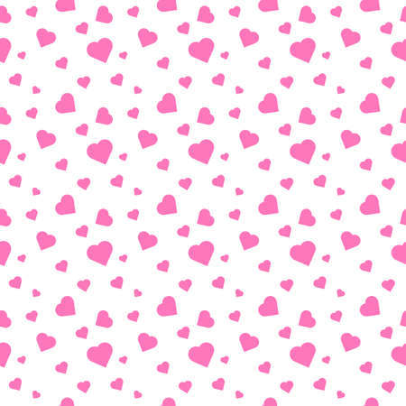 Heart shape vector seamless pattern doodle black and white abstract background illustration for digital and print materialsのイラスト素材