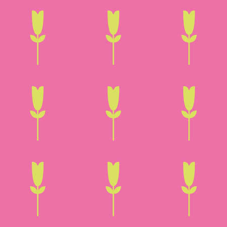 Flower seamless pattern vector floral shape doodle plant abstract background illustration for digital and print materials.のイラスト素材