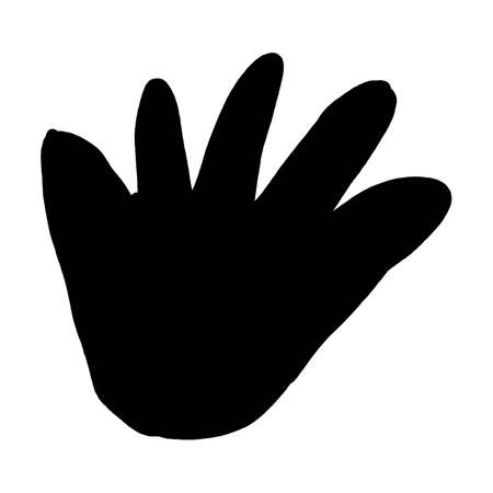 Abstract shape, vector modern and contemporary design art element for poster, wall art and print collections in a glyph illustrationのイラスト素材