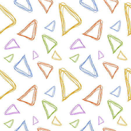 Seamless pattern design shape abstract doodle background illustration for digital and print materials.の写真素材