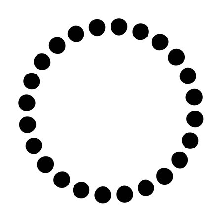 Circle frame border round design shape icon for decorative vintage doodle element for design in vector illustrationのイラスト素材