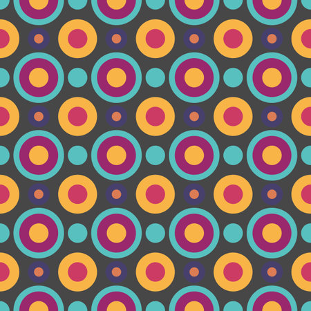 Seamless pattern circle geometric shape design of abstract texture background illustrationのイラスト素材