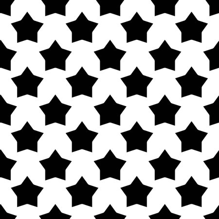 Star seamless pattern geometric shape design of abstract texture background illustrationのイラスト素材