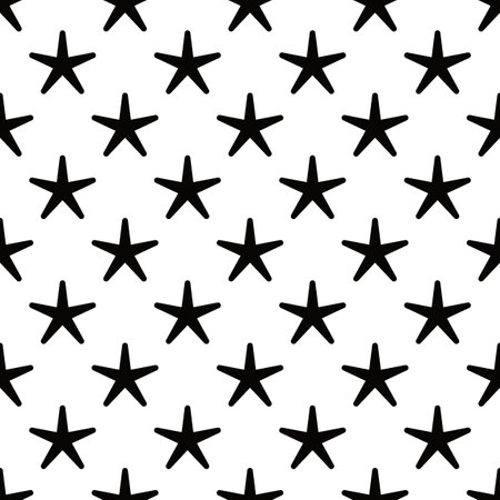 Star seamless pattern geometric shape design of abstract texture background illustrationのイラスト素材