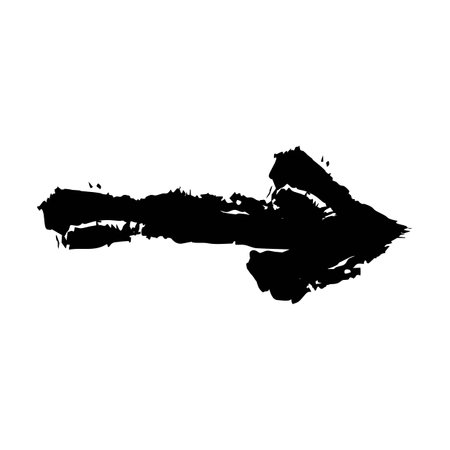 Arrow symbol icon, vector element of grunge texture direction symbol illustration for graphic designのイラスト素材