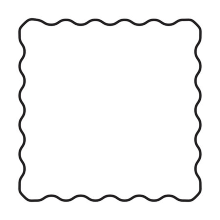 Border frame vector icon.Line vector icon isolated on white background border frame.のイラスト素材