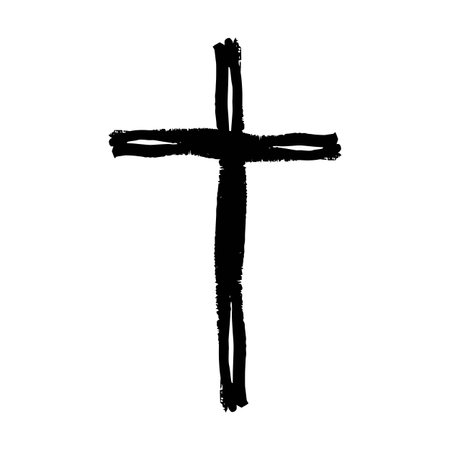 Cross. Christian symbol. The cross of Jesus Christ. Vector illustrationのイラスト素材