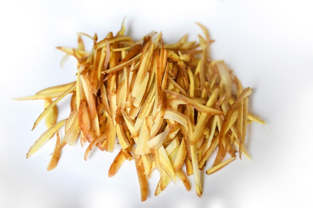 Freshness raw cutting slide fingerroot  on white background .Vegetable or ingredient in asia...
